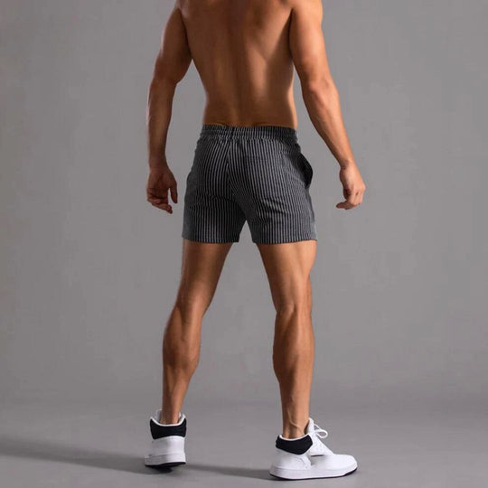 Heren Athleisure Shorts Met Streepjespatroon 3