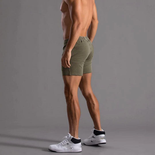 Heren Athleisure Shorts Met Streepjespatroon 4