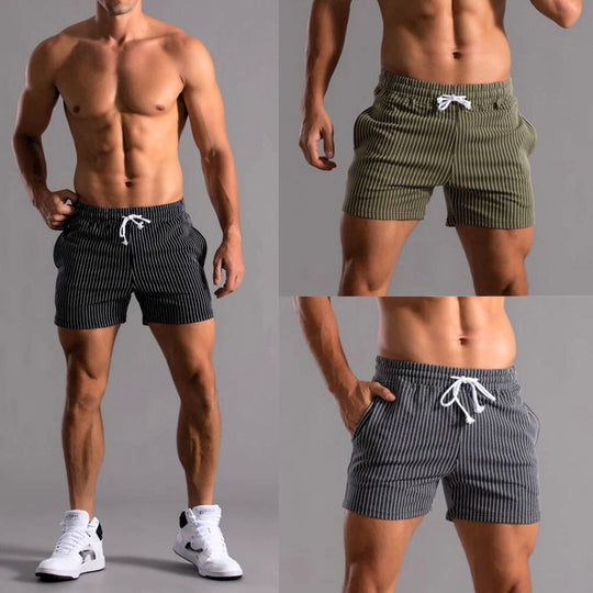 Heren Athleisure Shorts Met Streepjespatroon 5