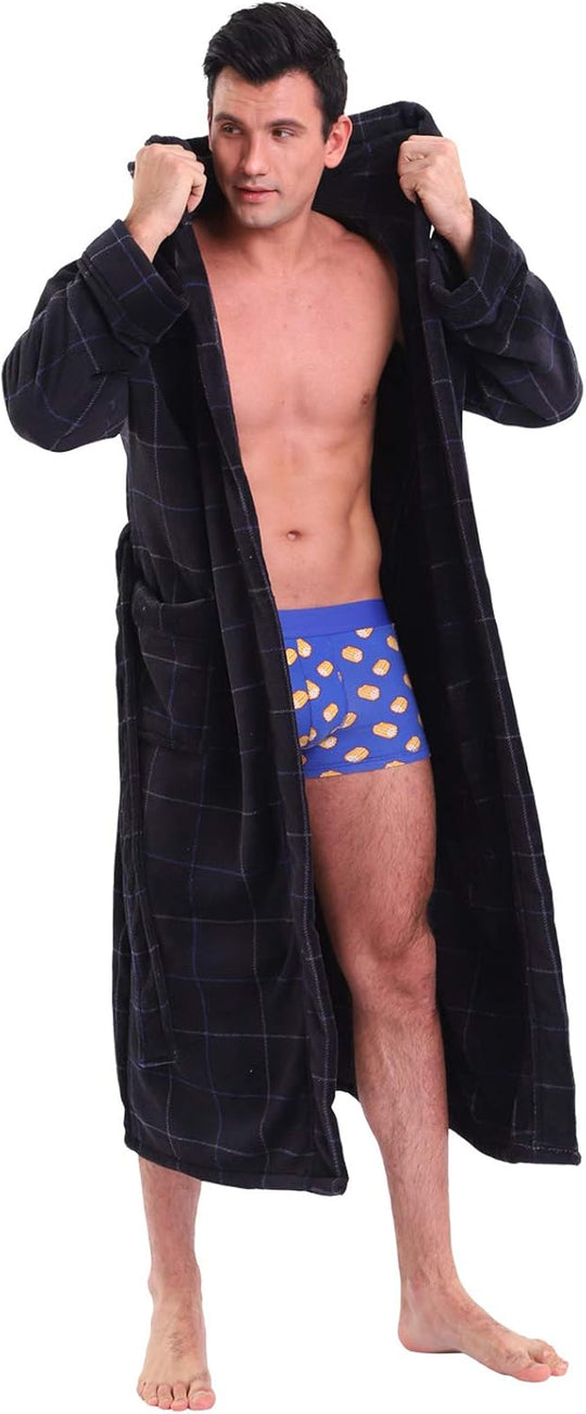 Heren Badjas met Capuchon Comfortabel en Diepe Zakken 1