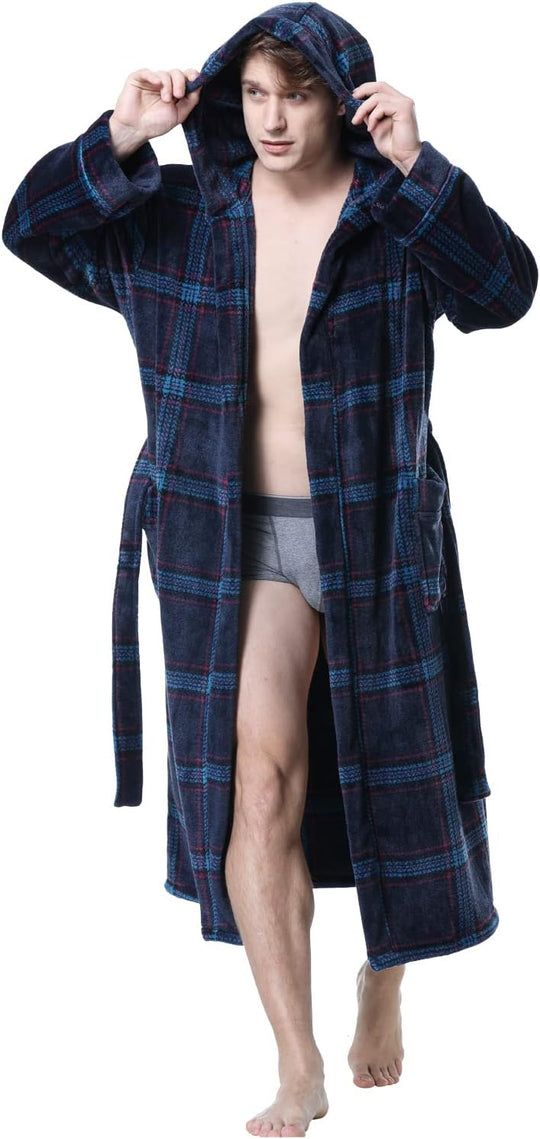 Heren Badjas met Capuchon Comfortabel en Diepe Zakken 7