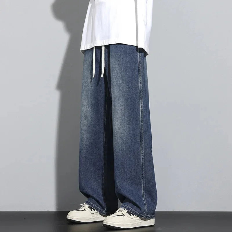 Heren Baggy Jeans Verstelbaar met Moderne Snit 2