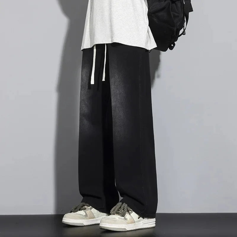 Heren Baggy Jeans Verstelbaar met Moderne Snit 4