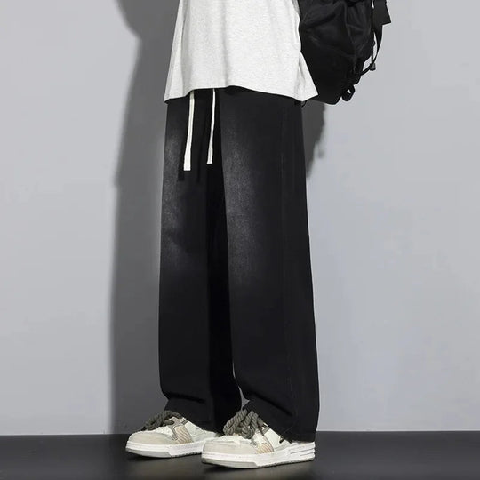 Heren Baggy Jeans Verstelbaar met Moderne Snit 4