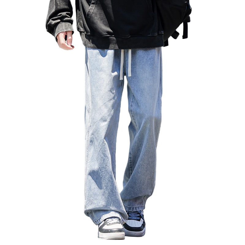 Heren Baggy Jeans met Wijde Pijpen Casual Stijl 0