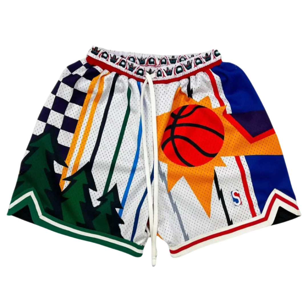 Heren Basketbal Shorts Retro Stijl Ademend Materiaal 0