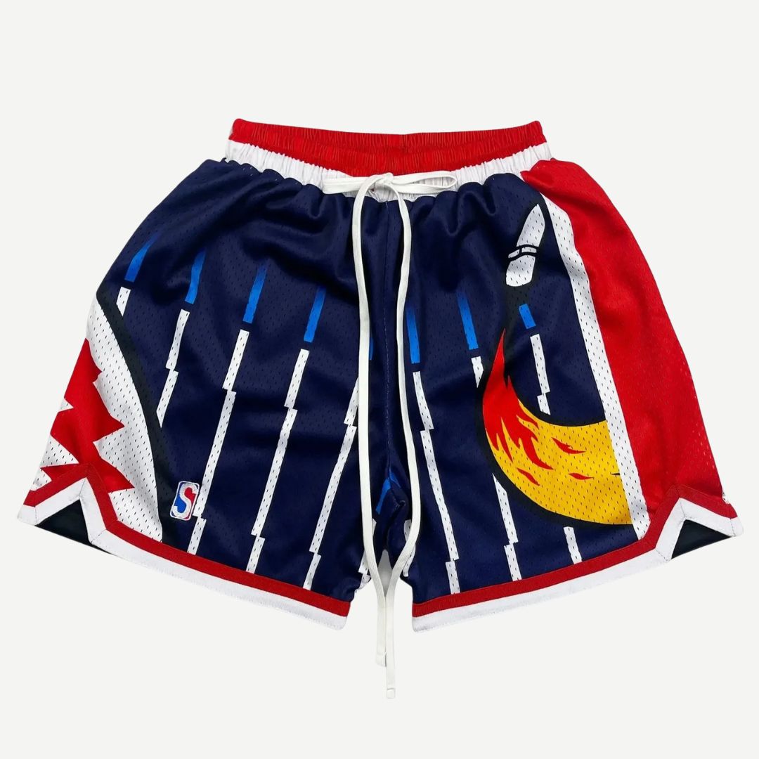 Heren Basketbal Shorts Retro Stijl Ademend Materiaal 4