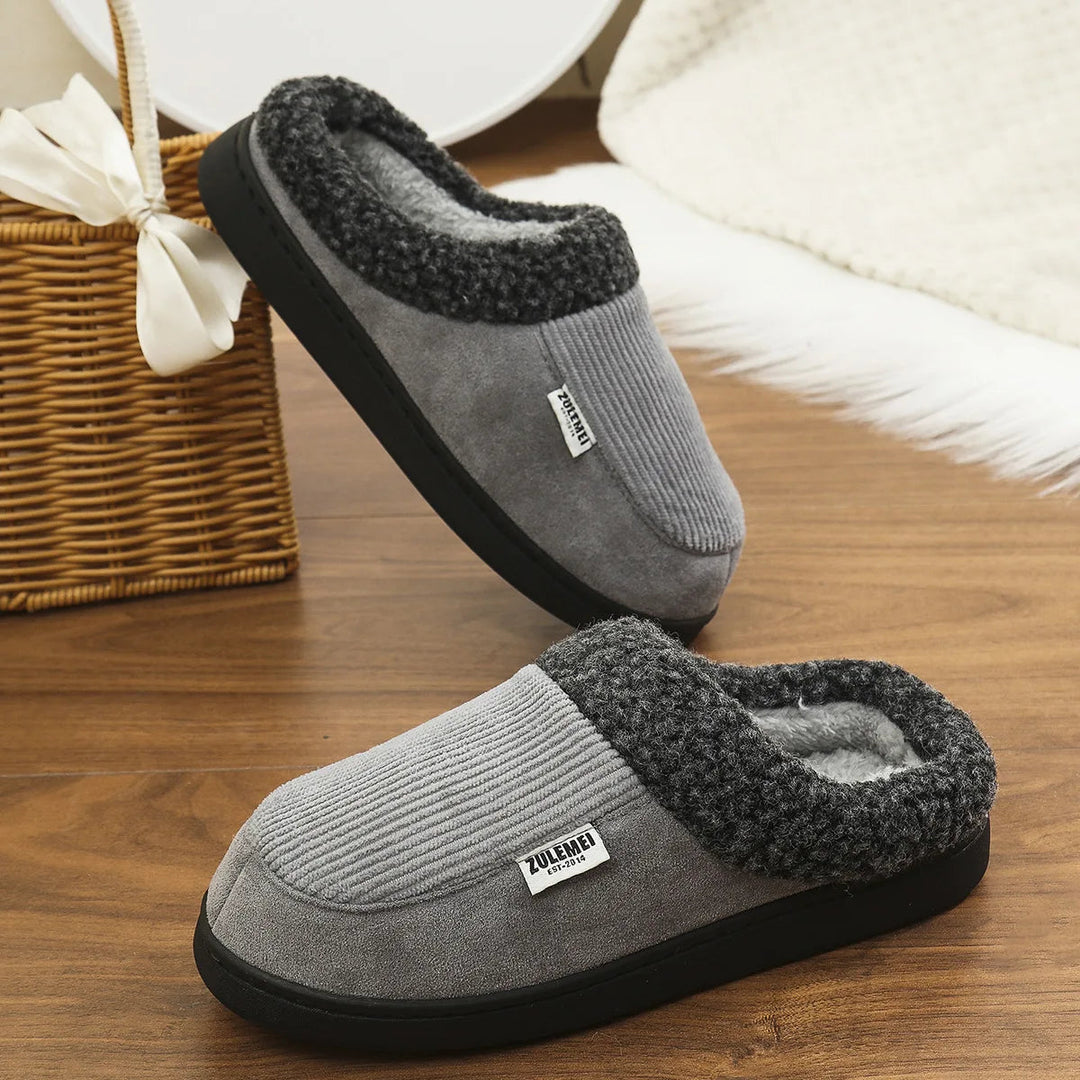 Heren Binnen Slippers met Geheugenfoam en Antislip Zool 6