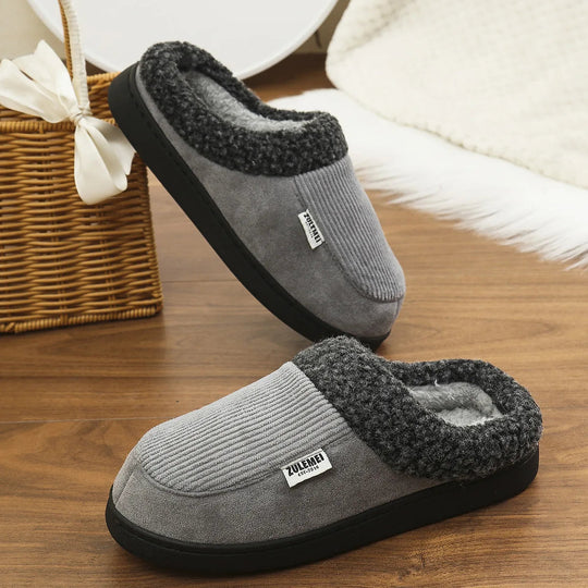 Heren Binnen Slippers met Geheugenfoam en Antislip Zool 6