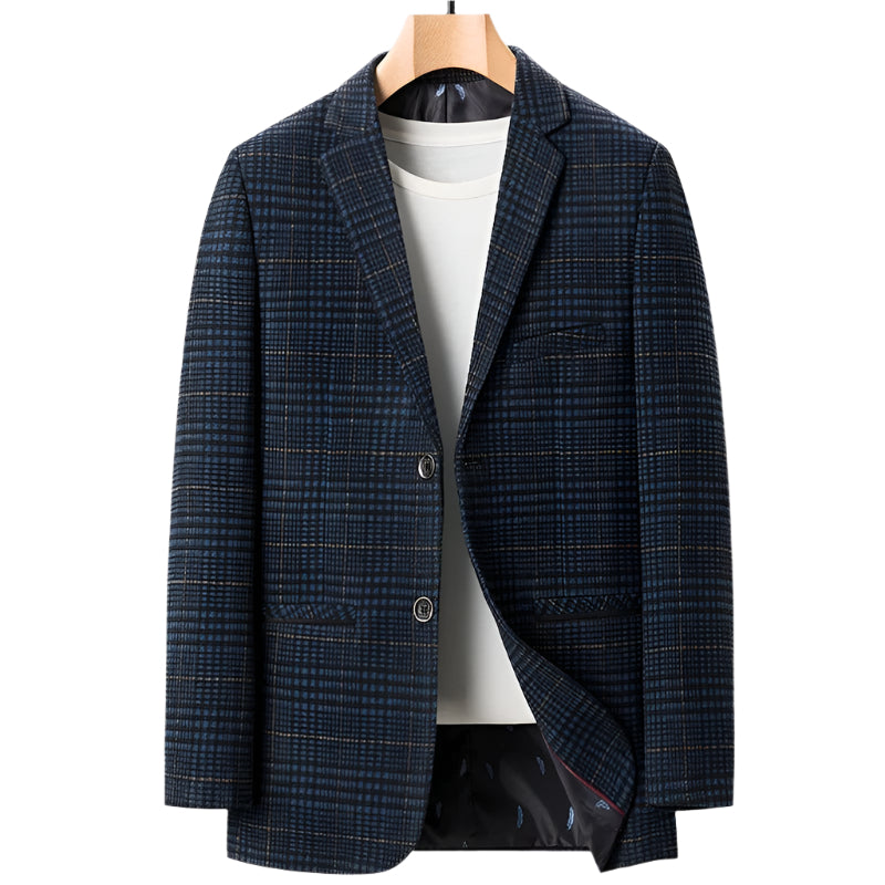 Heren Blazer Klassiek Wol met Katoenen Voering 0