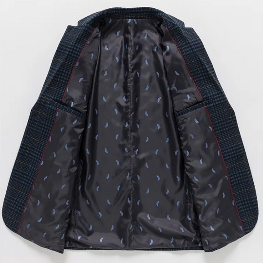 Heren Blazer Klassiek Wol met Katoenen Voering 2