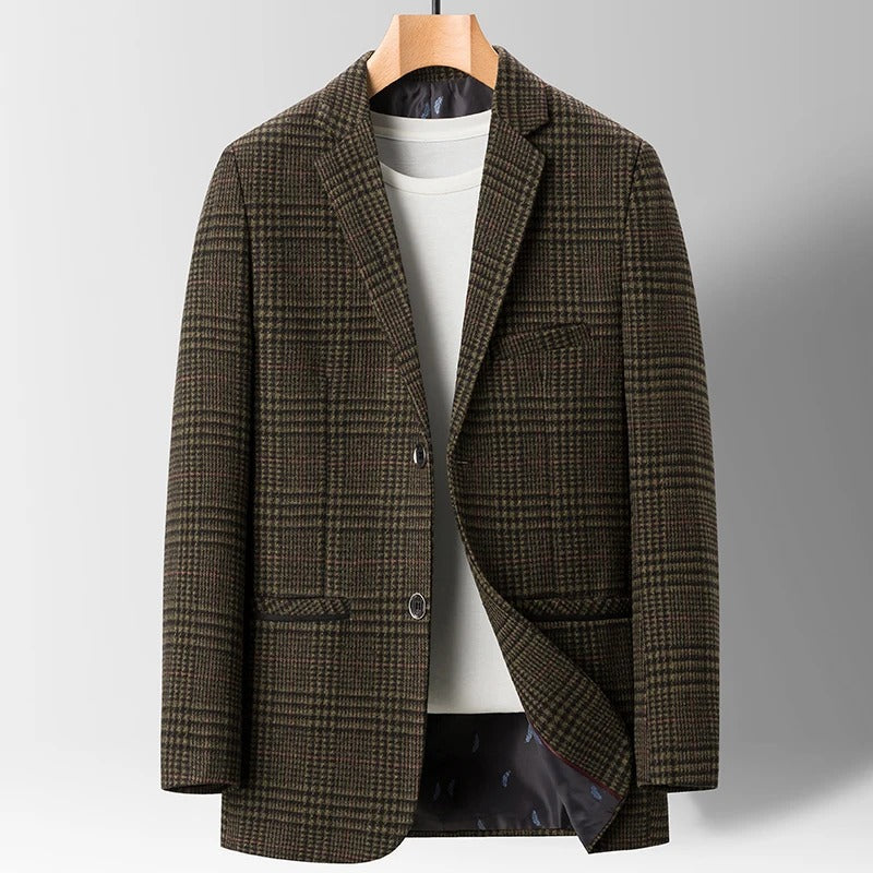 Heren Blazer Klassiek Wol met Katoenen Voering 6