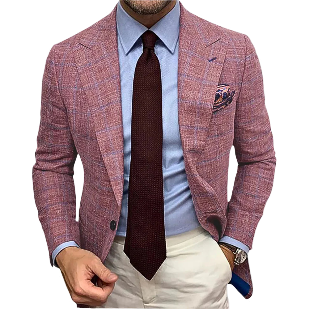 Heren Blazer Slanke Pasvorm Casual Stijl 0