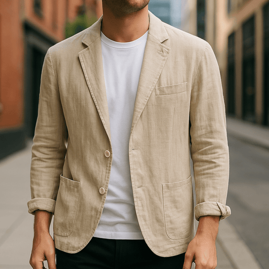 Heren Blazer Slim Fit Lichte Stijl 1