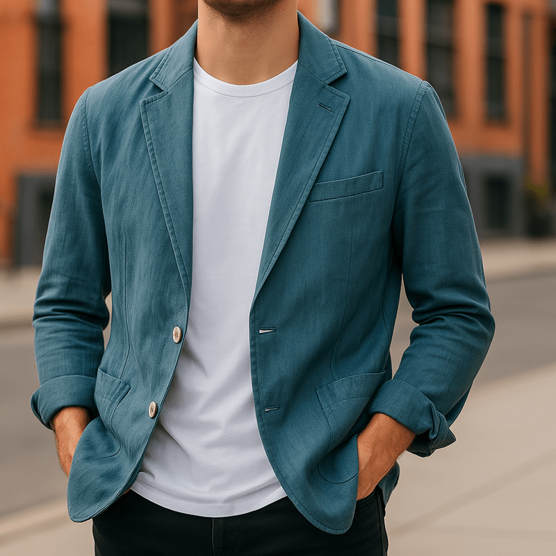 Heren Blazer Slim Fit Lichte Stijl 2