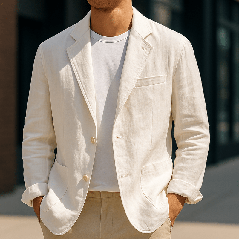 Heren Blazer Slim Fit Lichte Stijl 4