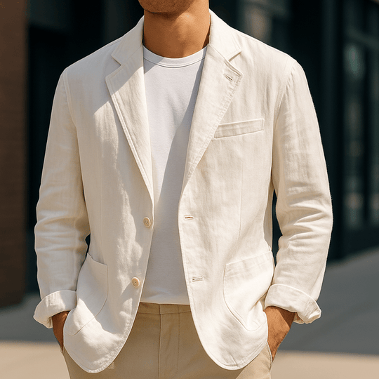 Heren Blazer Slim Fit Lichte Stijl 4