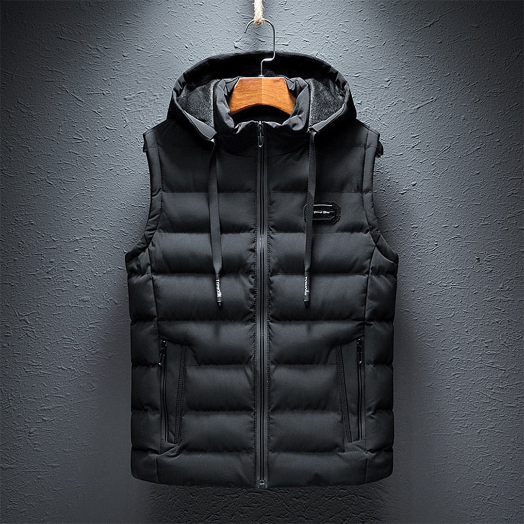 Heren Bodywarmer Modern Zwart Met Praktische Zakken 1