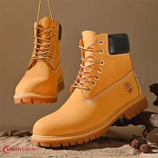 Heren Boots Hoge Top voor Buitenactiviteiten met Robuuste Zool 0