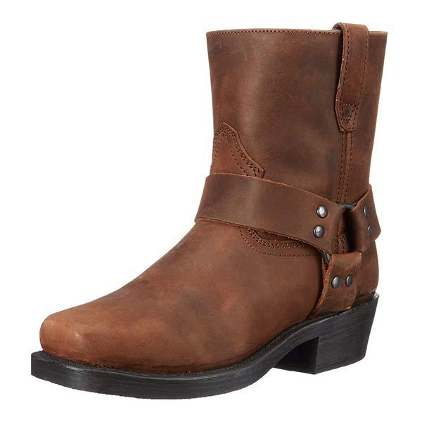 Heren Boots Klassiek Western Design met Rits en Gummisole 0