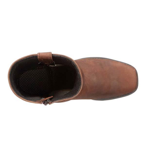 Heren Boots Klassiek Western Design met Rits en Gummisole 4