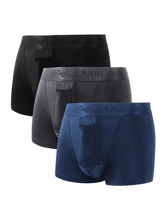 Heren Boxershorts Set van 3 Comfortabel en Ademend Ondergoed 0