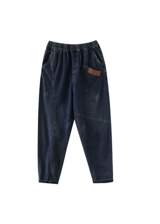 Heren Broek Denim met Elastische Taille voor Casual en Formele Gelegenheden 3