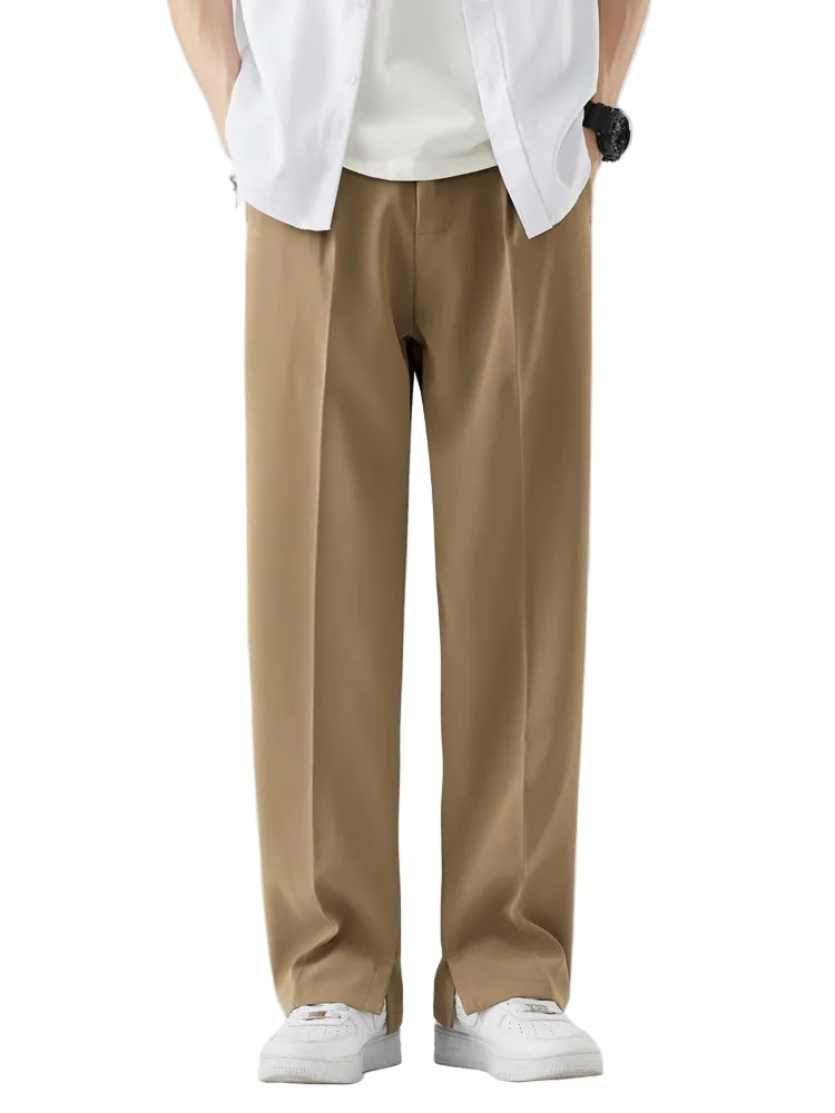 Heren Broek Recht Model Relaxed Fit Ademend Materiaal 0