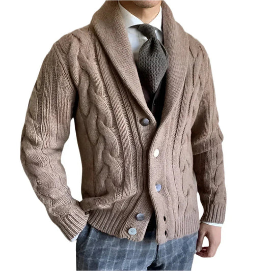Heren Cardigan Gebreid Merino Wol Casual en Formeel 6