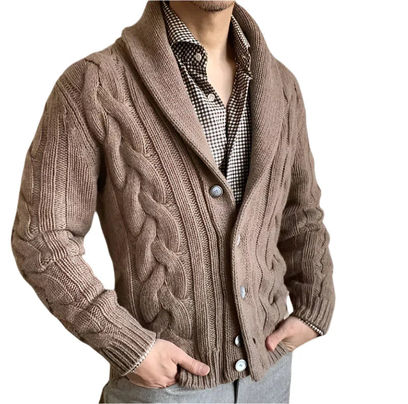 Heren Cardigan Gebreid Merino Wol Casual en Formeel 7