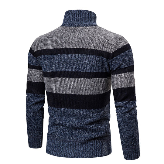 Heren Cardigan Slim Fit Gebreid met Streepdesign 1