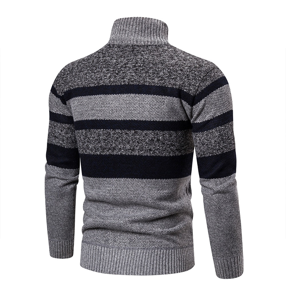 Heren Cardigan Slim Fit Gebreid met Streepdesign 3