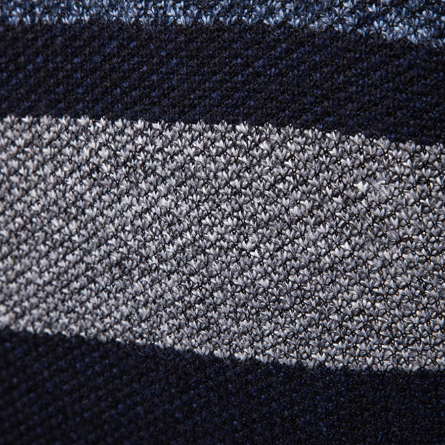 Heren Cardigan Slim Fit Gebreid met Streepdesign 7