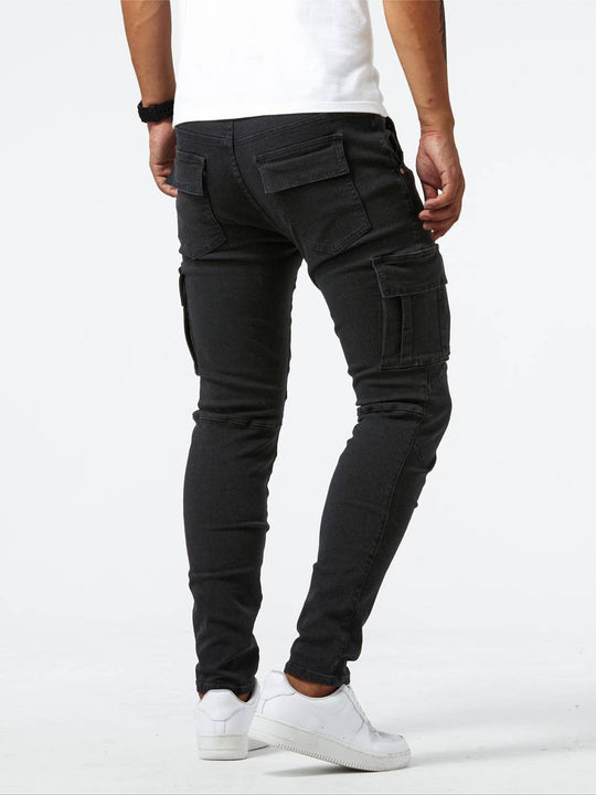 Heren Cargo Jeans Flexibele Denim 3