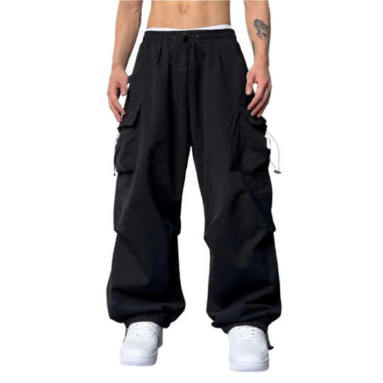 Heren Cargo Joggers Met Aanpasbare Tailleband 0