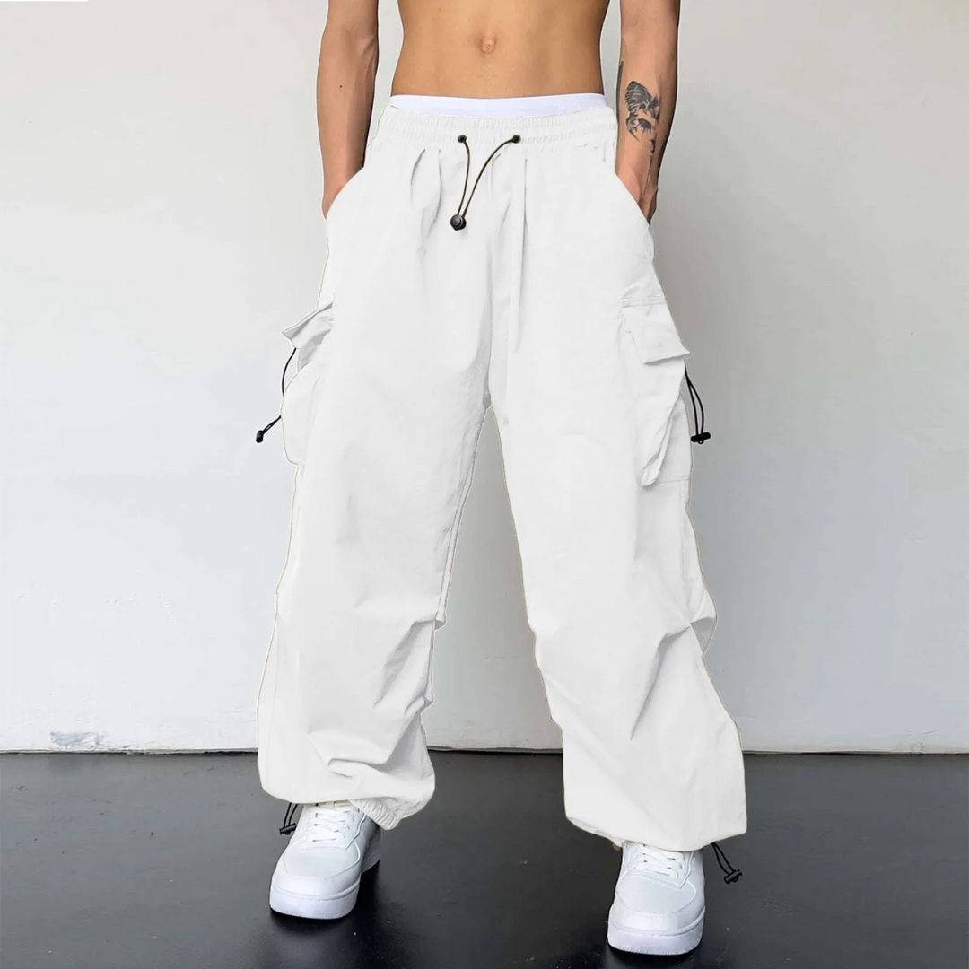 Heren Cargo Joggers Met Aanpasbare Tailleband 3