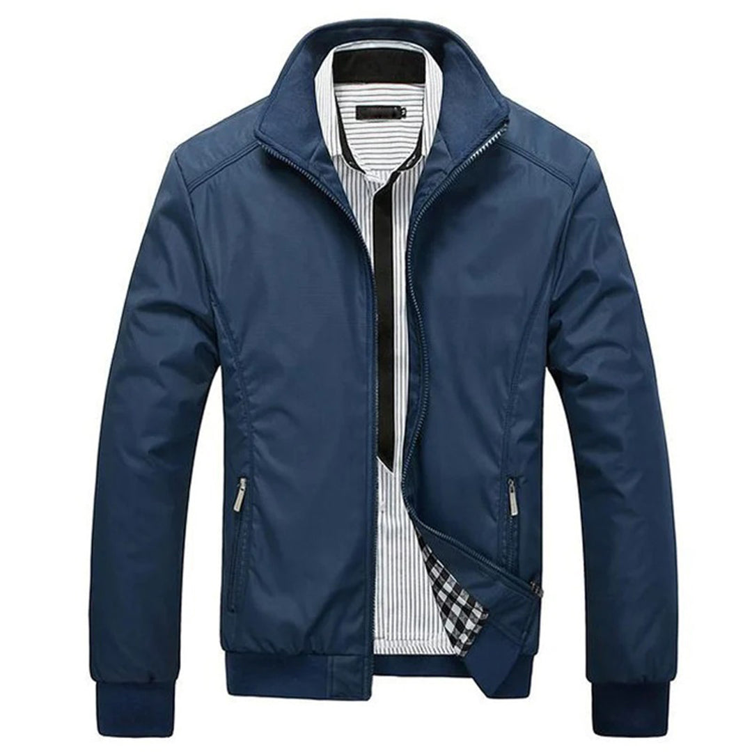 Heren Casual Jacket met Staande Kraag 1