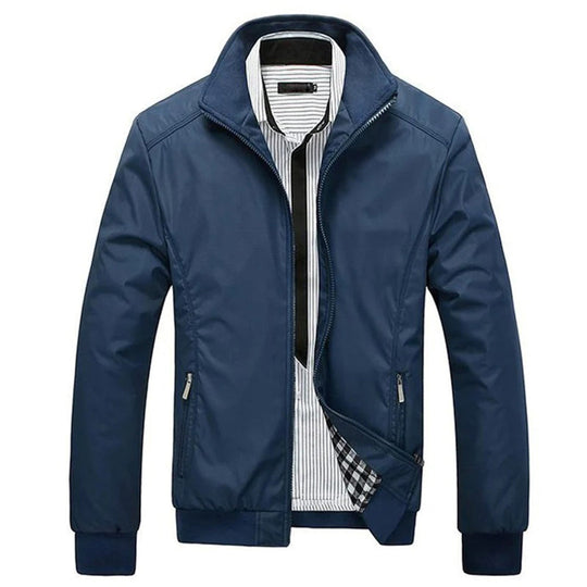 Heren Casual Jacket met Staande Kraag 1