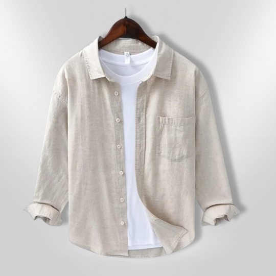 Heren Chemise Casual Ademend Katoen 2