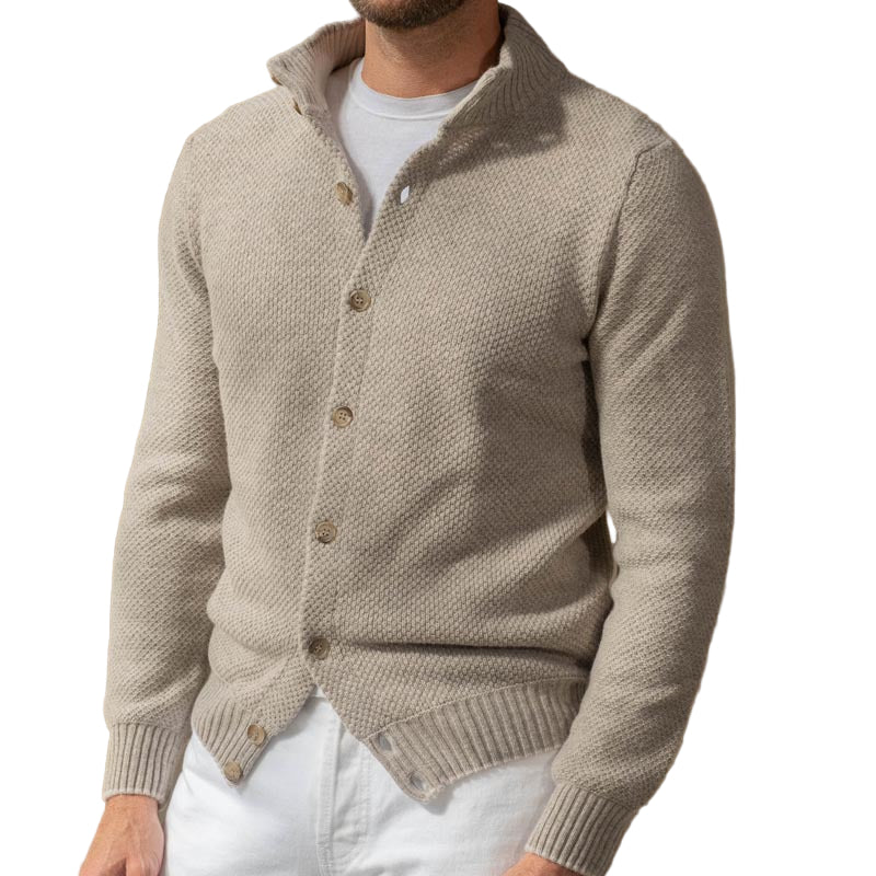 Heren Coltrui Gebreid Met Sjaalkraag Voor Casual En Smart-Casual Gelegenheden 0