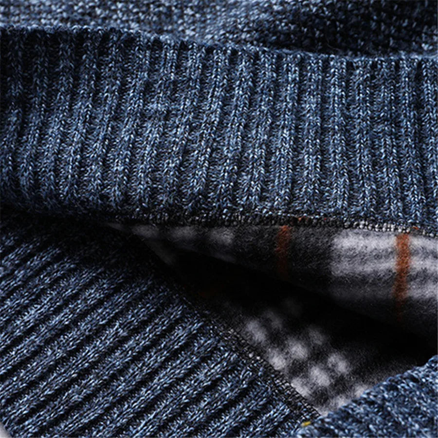 Heren Coltrui Met Kwart Rits Modern Gebreid 5