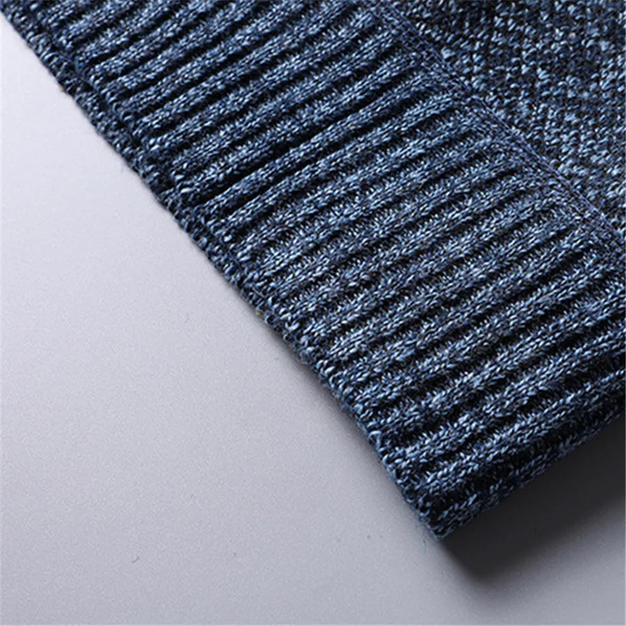 Heren Coltrui Met Kwart Rits Modern Gebreid 6