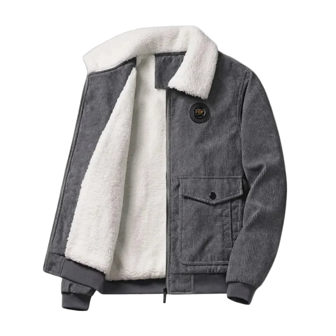 Heren Corduroy Jack met Sherpa Voering 0