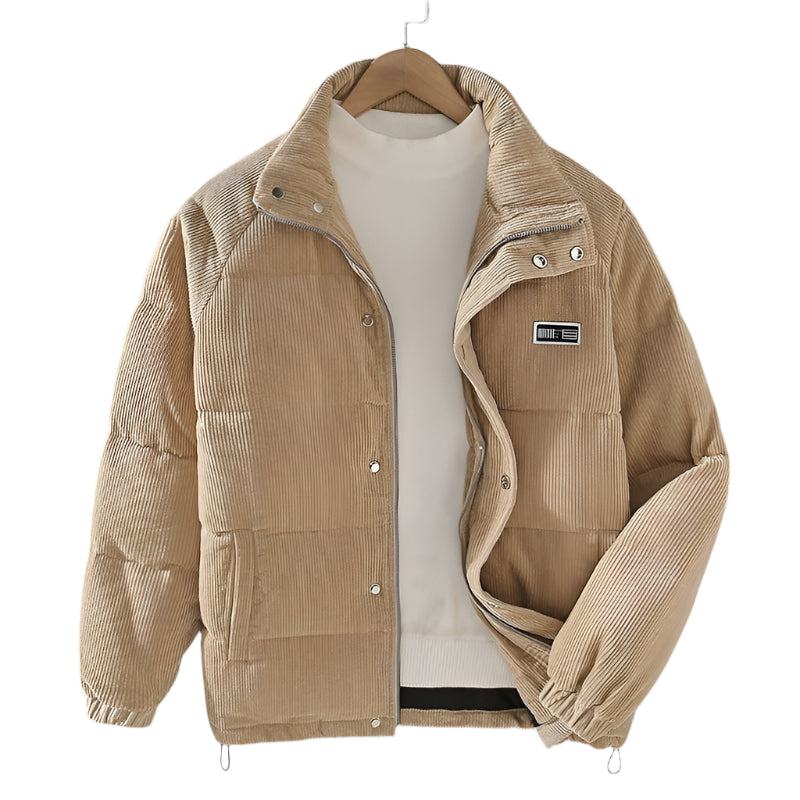 Heren Corduroy Jacket Met Zachte Voering 0