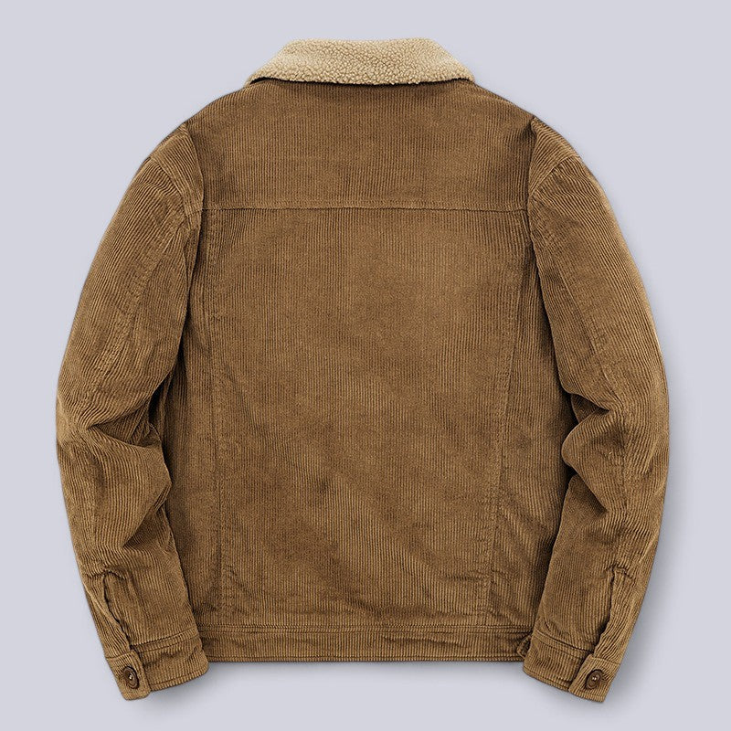Heren Corduroy Jas Met Zachte Voering 1
