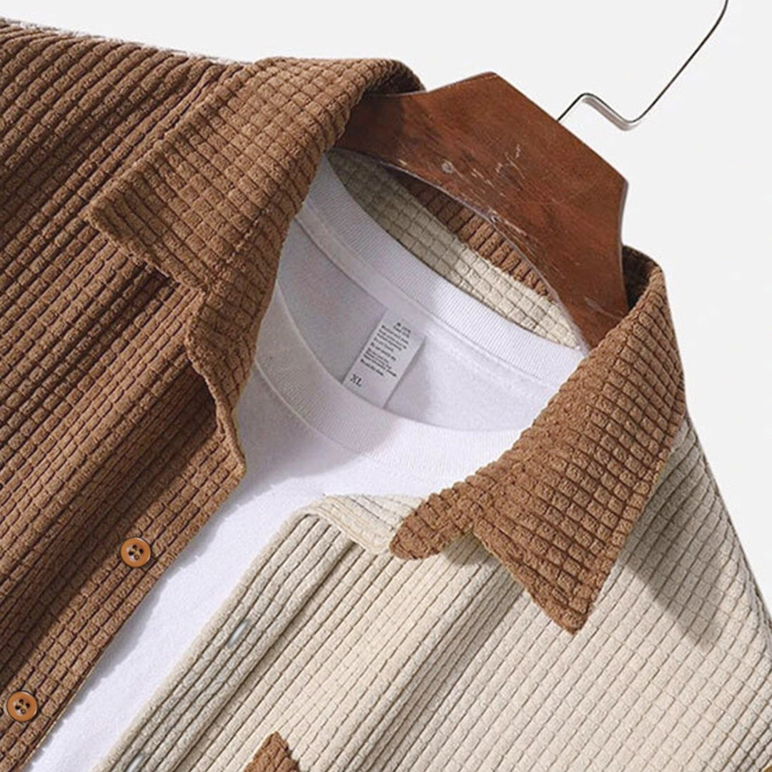 Heren Corduroy Set Casual Stijl 2