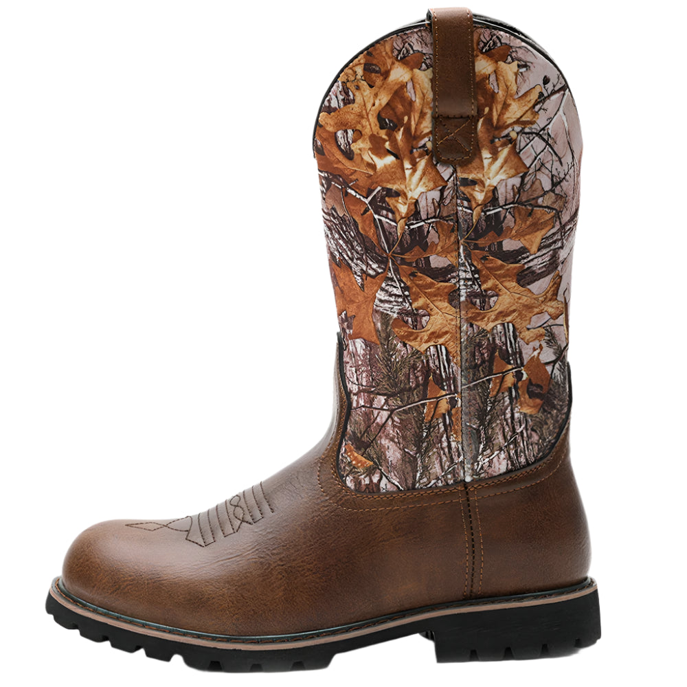Heren Cowboylaarzen Vintage Leren Comfortabele Anti-slip Boots 0