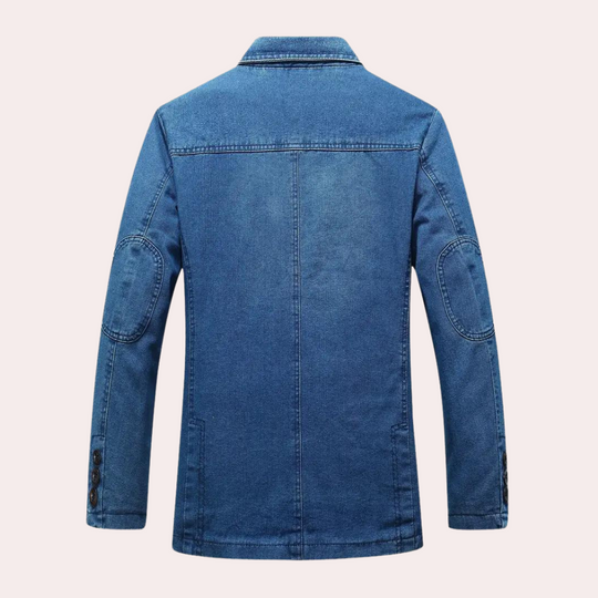 Heren Denim Blazer Casual Stijl 1