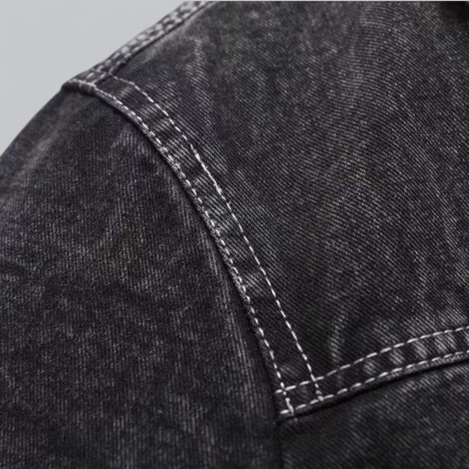 Heren Denim Jack met Fleecevoering 3