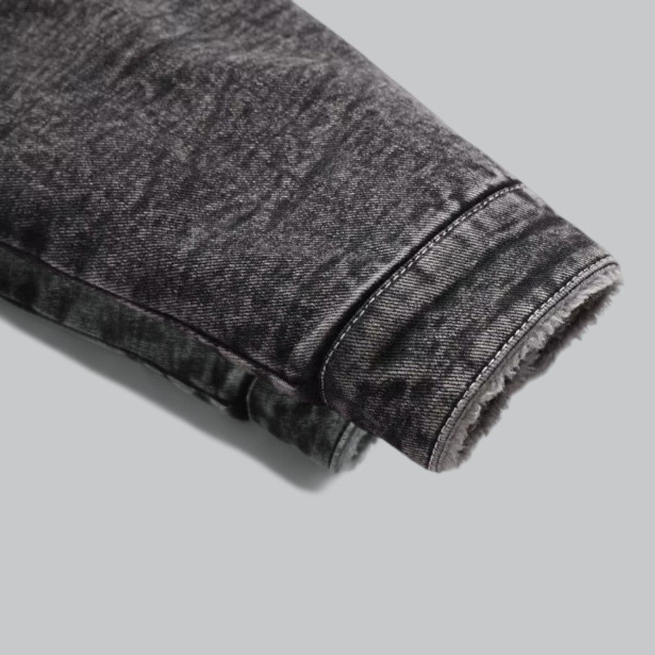 Heren Denim Jack met Fleecevoering 4